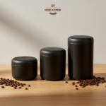 فيلو حافظة القهوة اتموس لتفريغ الهواء - ستيل اسود